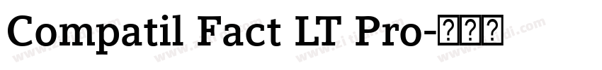 Compatil Fact LT Pro字体转换